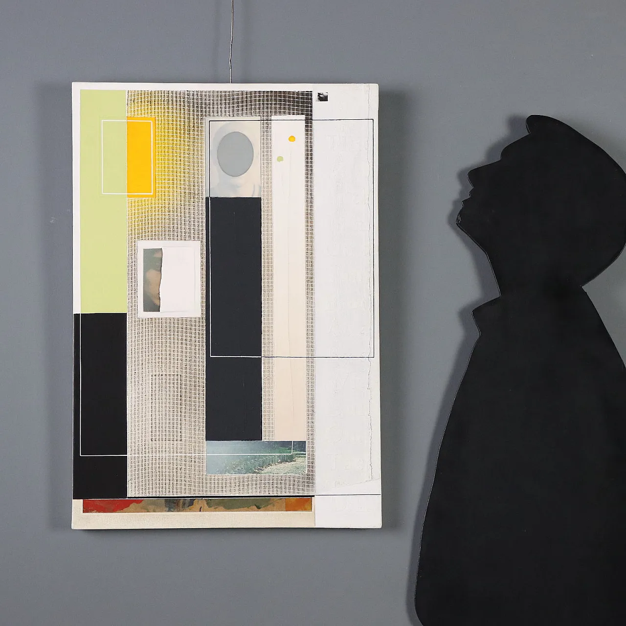 Work by Angelo Cagnone, mixed media on canvas, 2000s 2