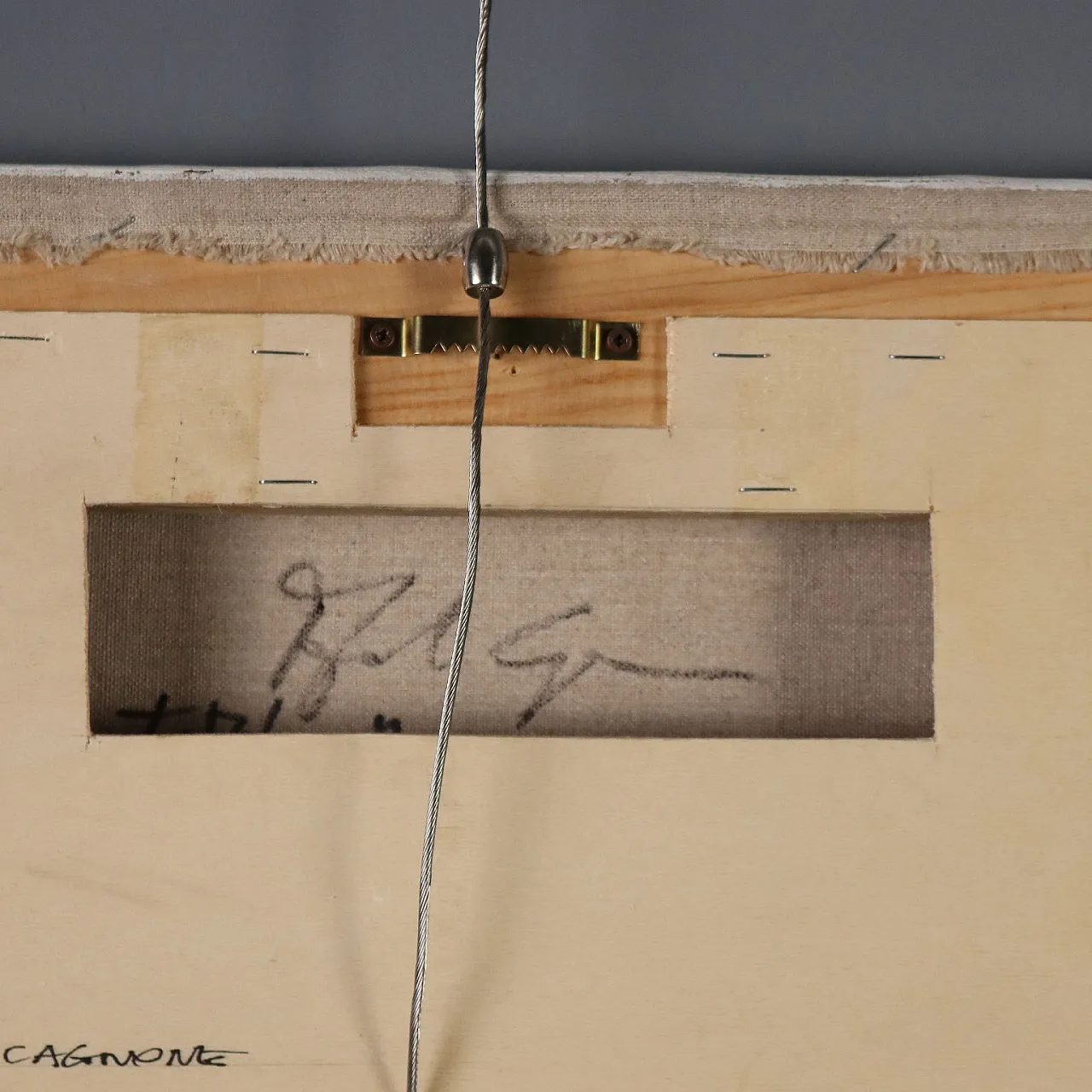 Work by Angelo Cagnone, mixed media on canvas, 2000s 10