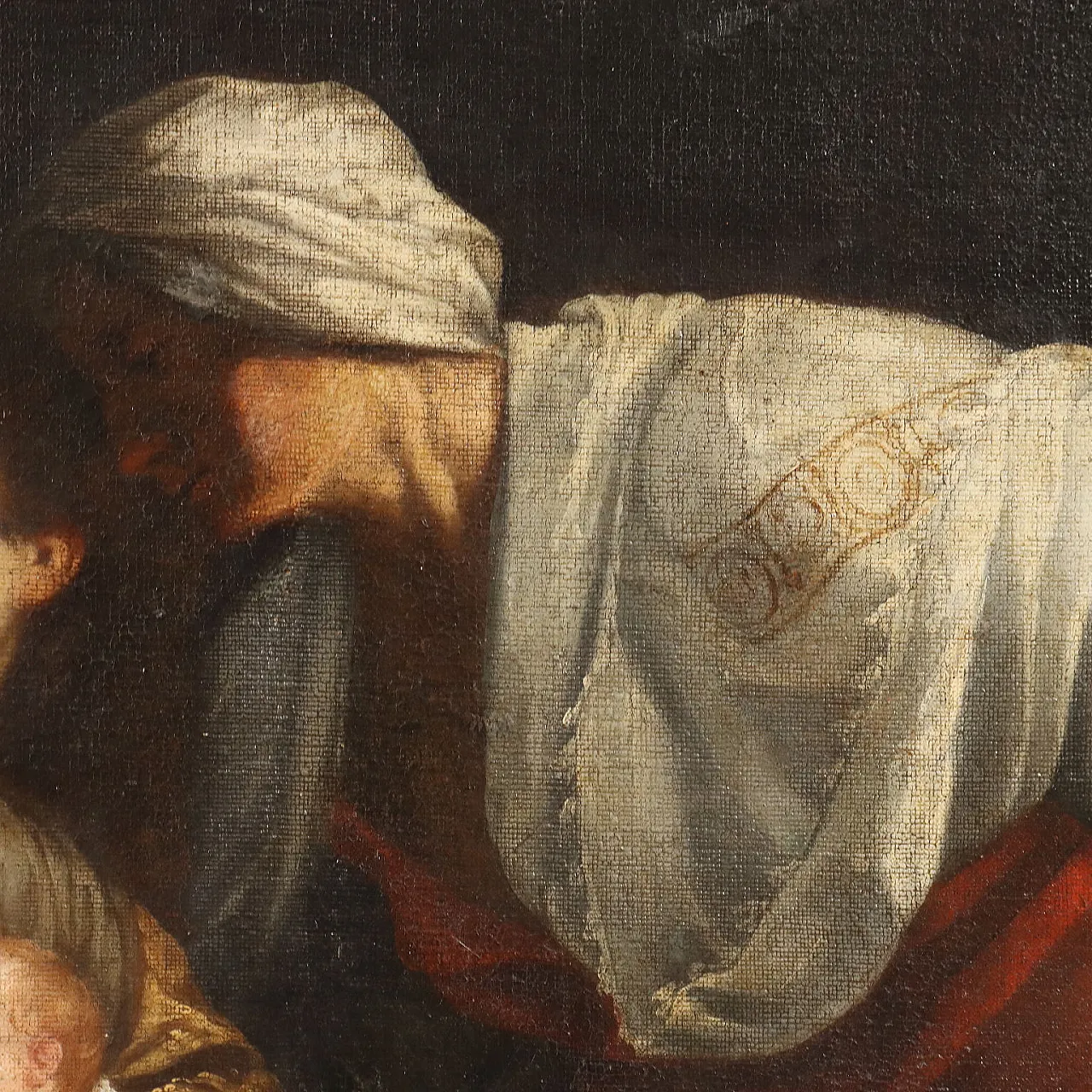La Nascita di Maria Vergine, olio su tela, '500 5