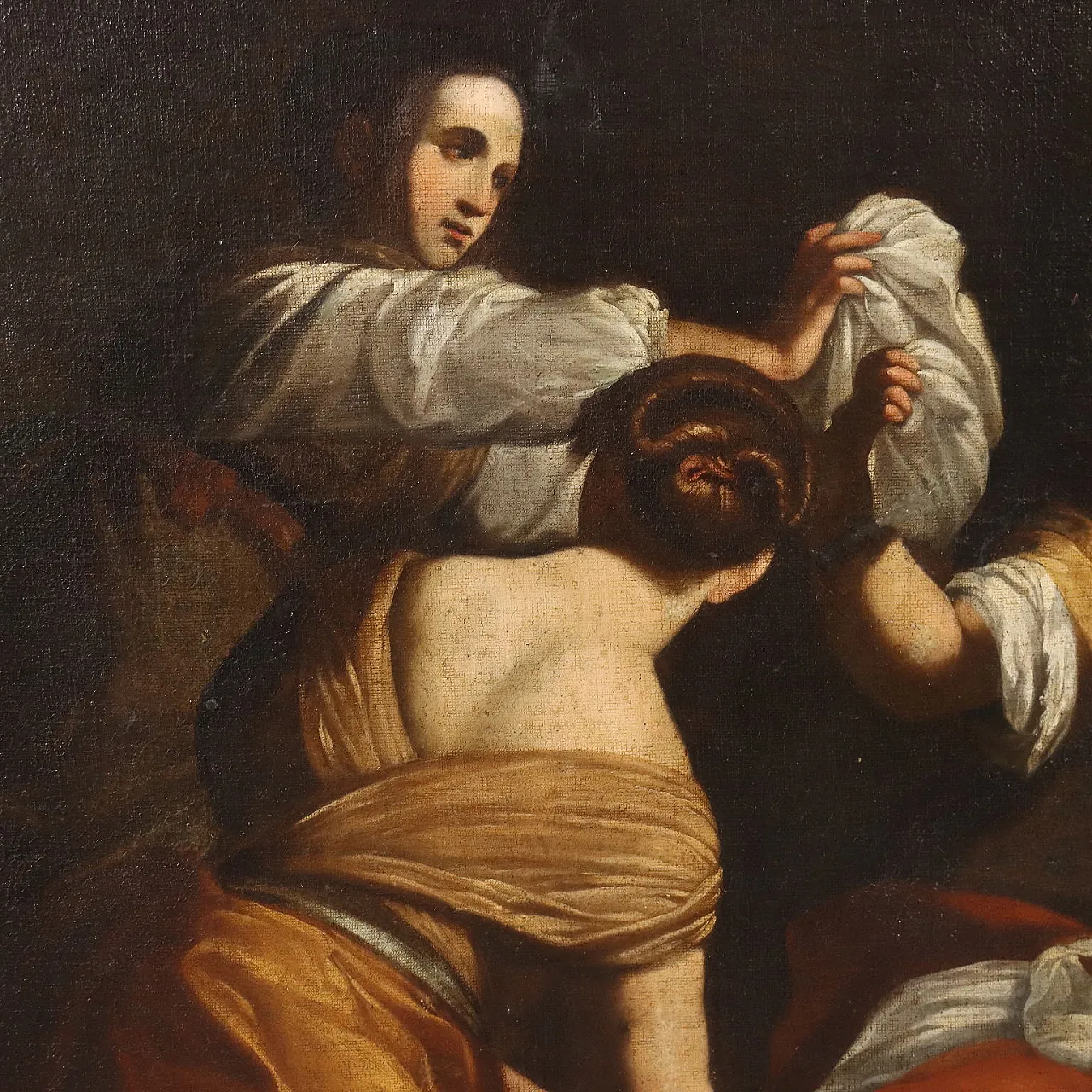 La Nascita di Maria Vergine, olio su tela, '500 7
