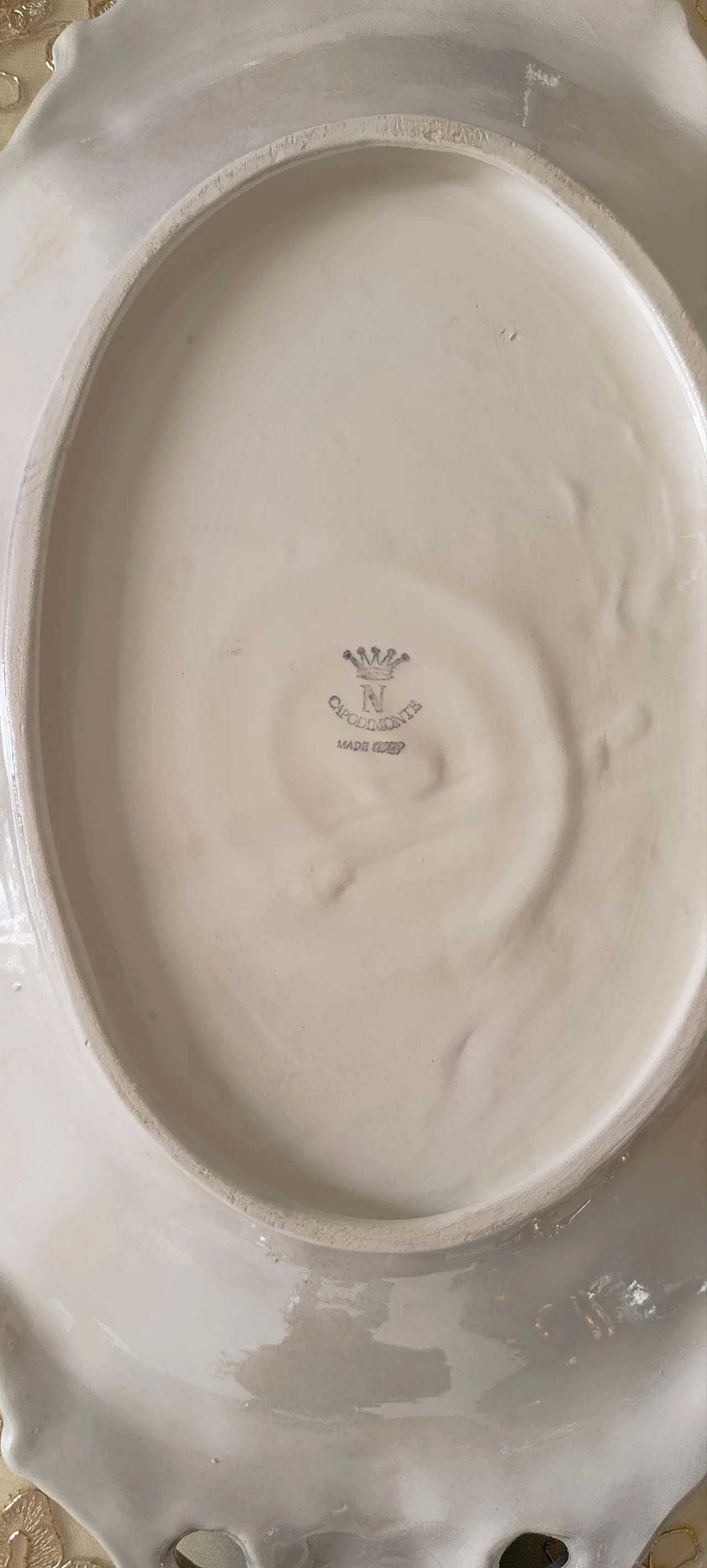 Zuppiera decorata con coperchio e sottopiatto 2