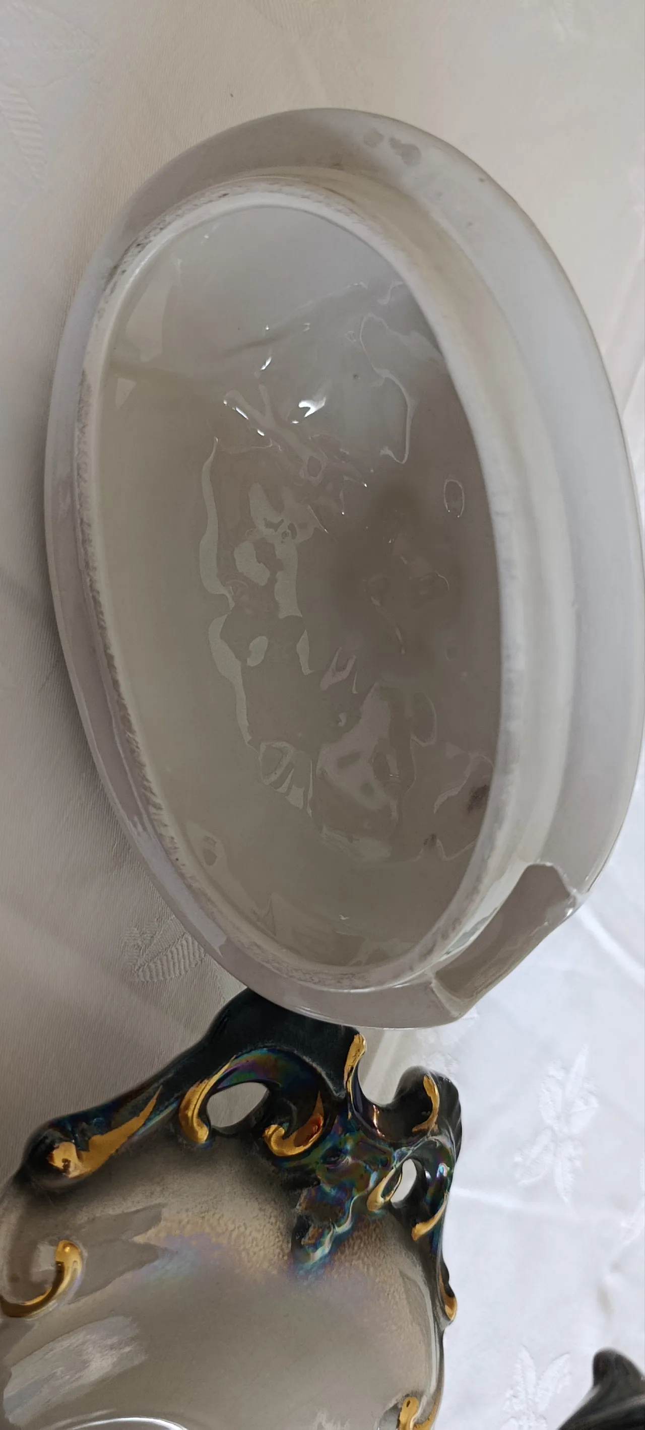 Zuppiera decorata con coperchio e sottopiatto 12