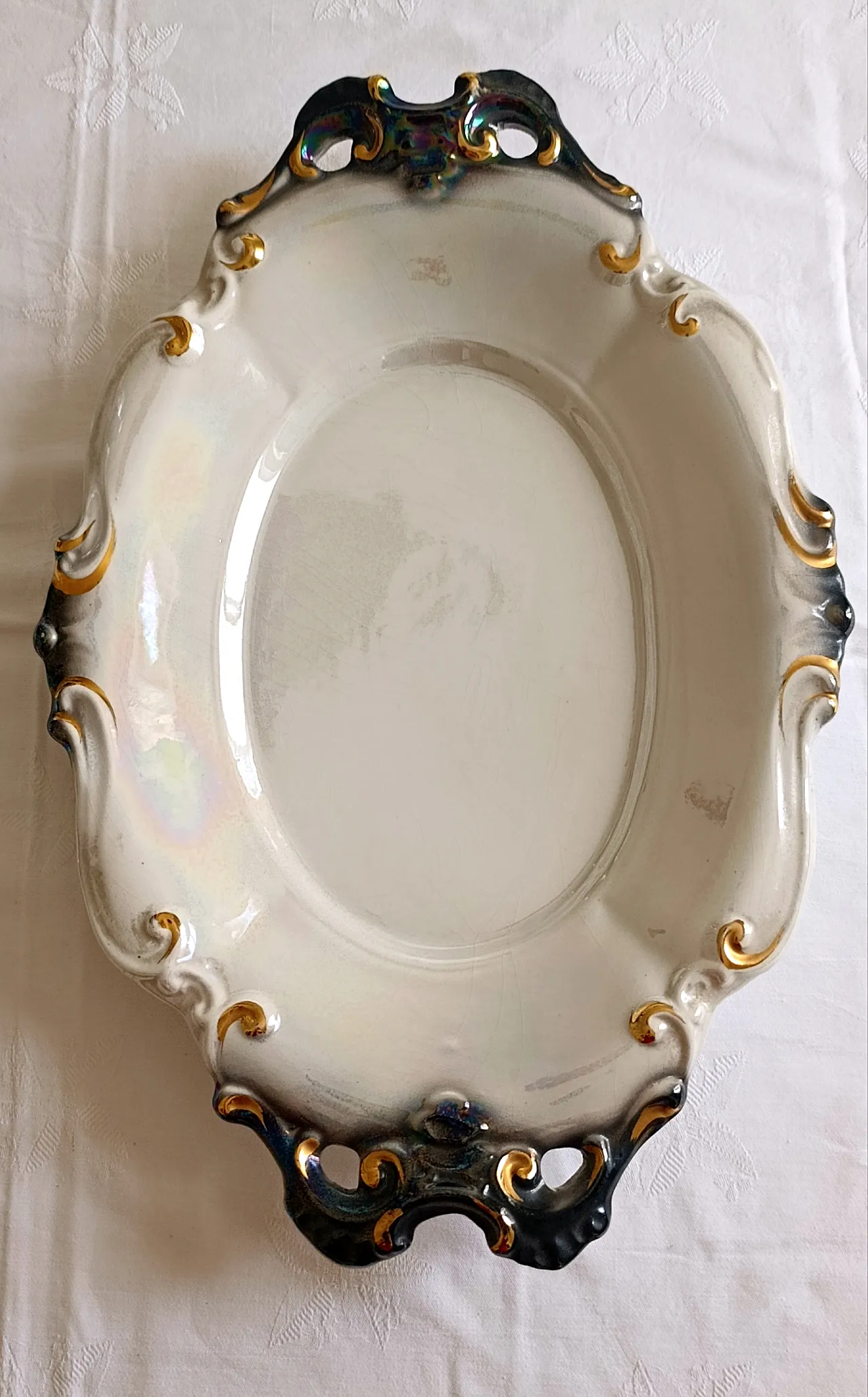 Zuppiera decorata con coperchio e sottopiatto 14