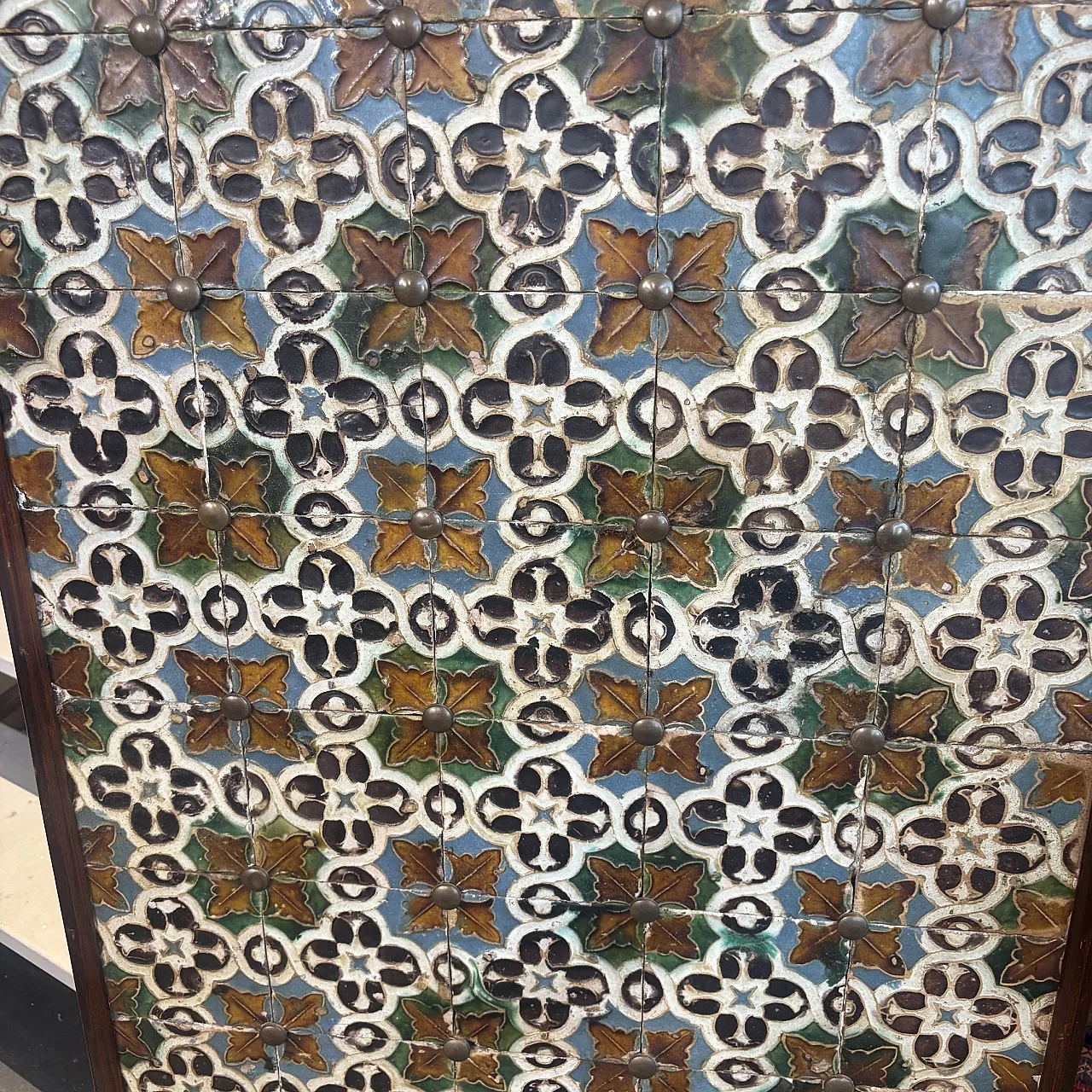 Piano-pannello mattonelle maiolica Azulejos Spagna, '700 6