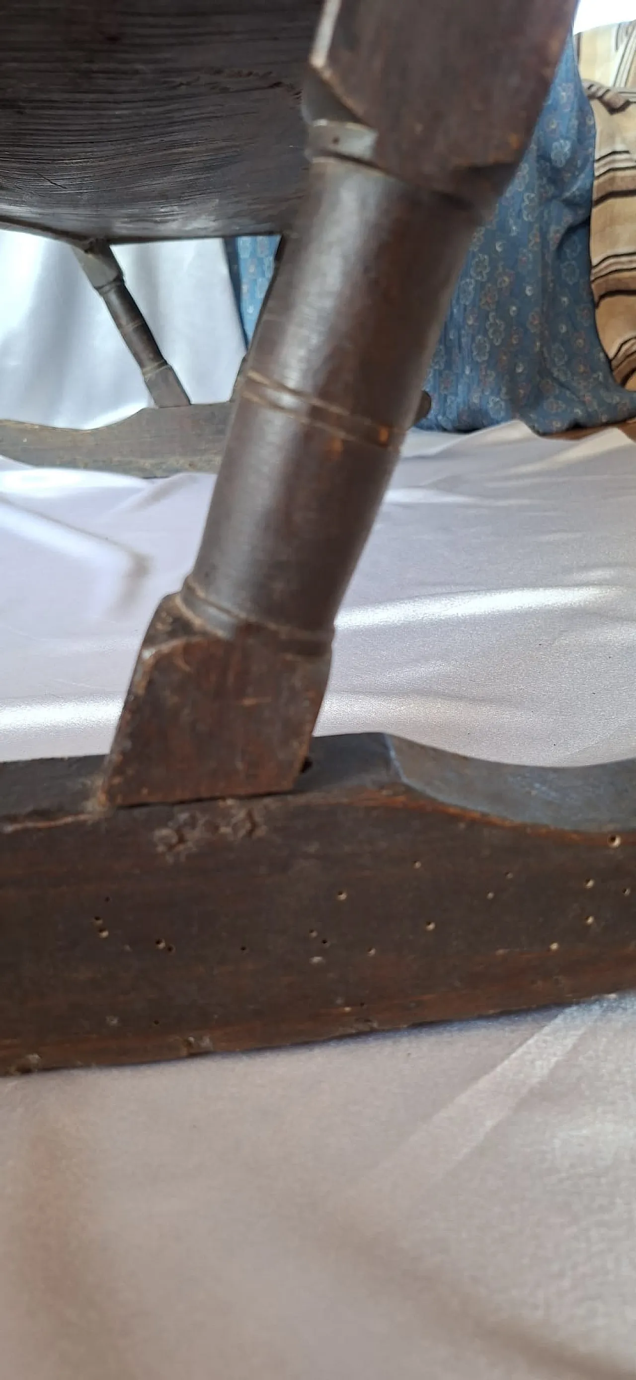 Culla a dondolo in legno, fine '800 9