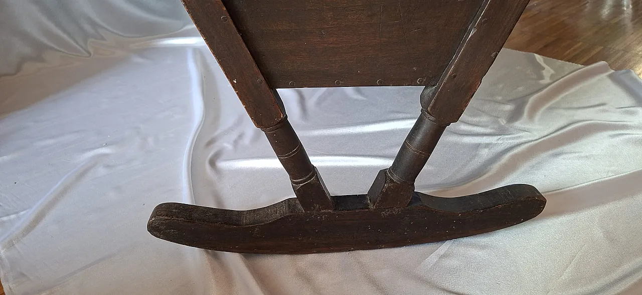 Culla a dondolo in legno, fine '800 11