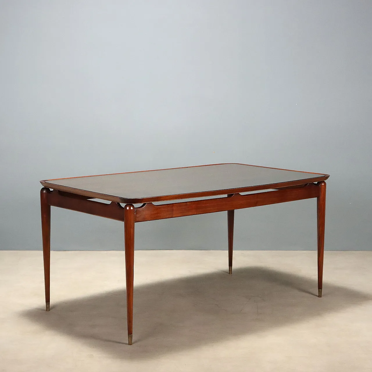 Table with glass on top, mid-20th century 1