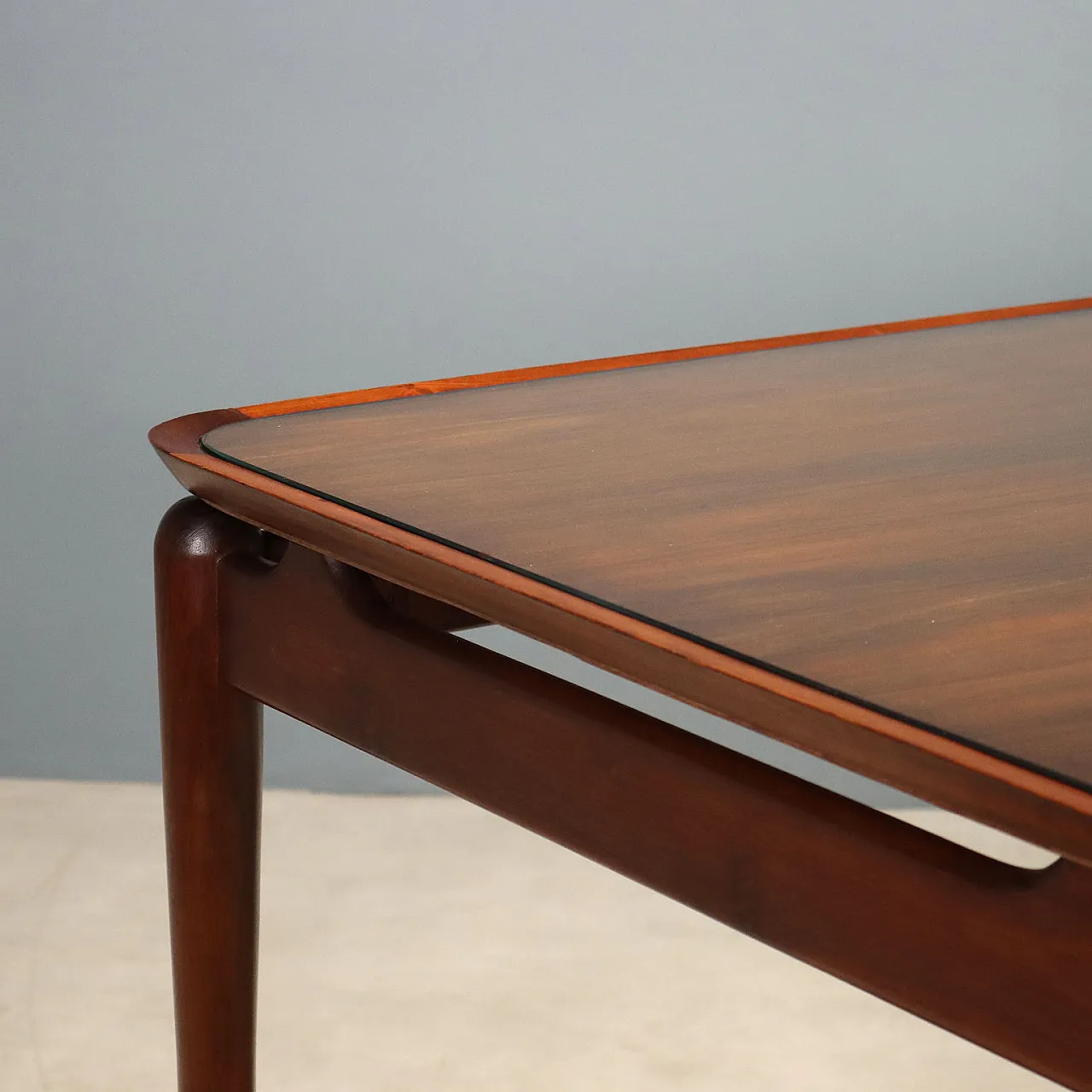 Table with glass on top, mid-20th century 3