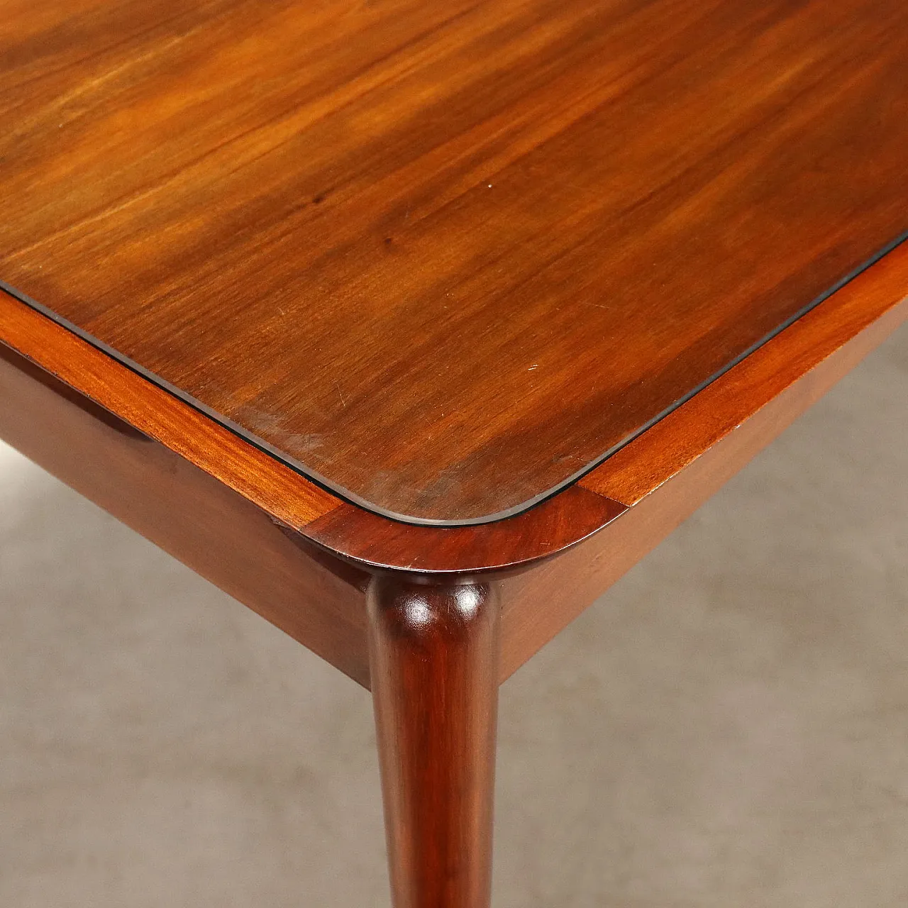 Table with glass on top, mid-20th century 4