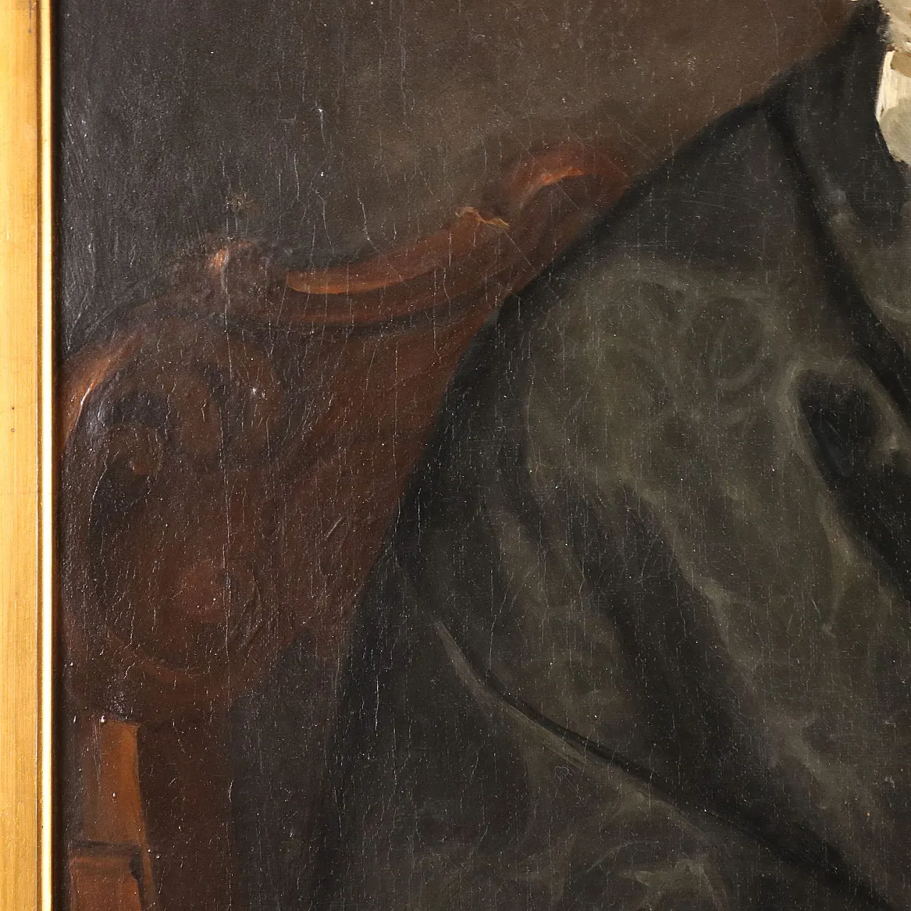 Painted Female Portrait, oil on canvas, 19th century 8