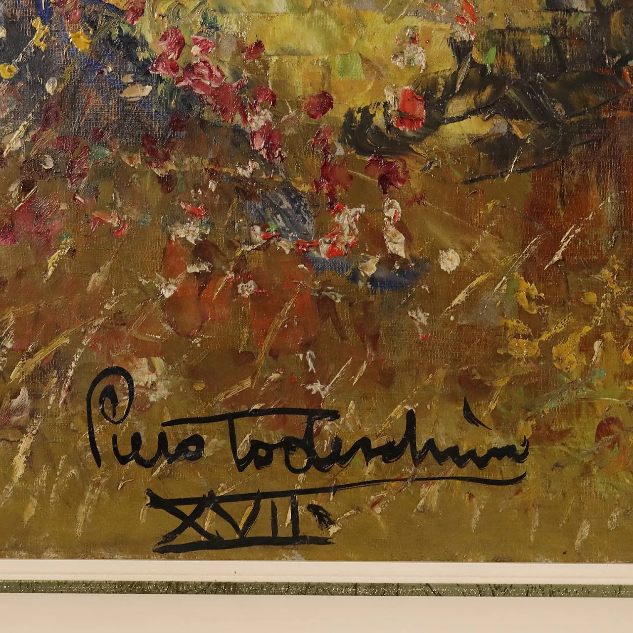 Painting by Piero Todeschini, oil on canvas, early 20th century 10