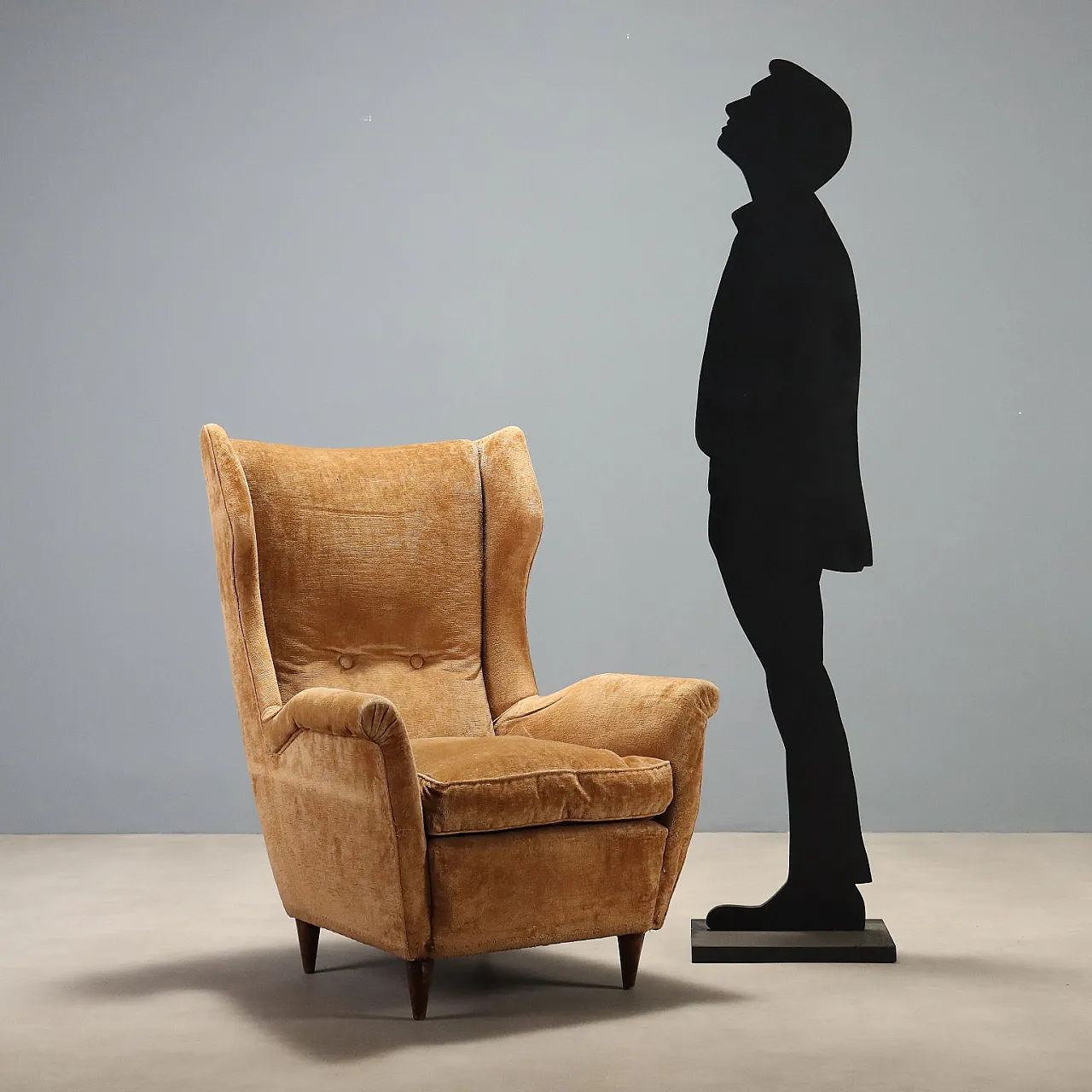 Pair of Bergère armchairs, 1950s 2