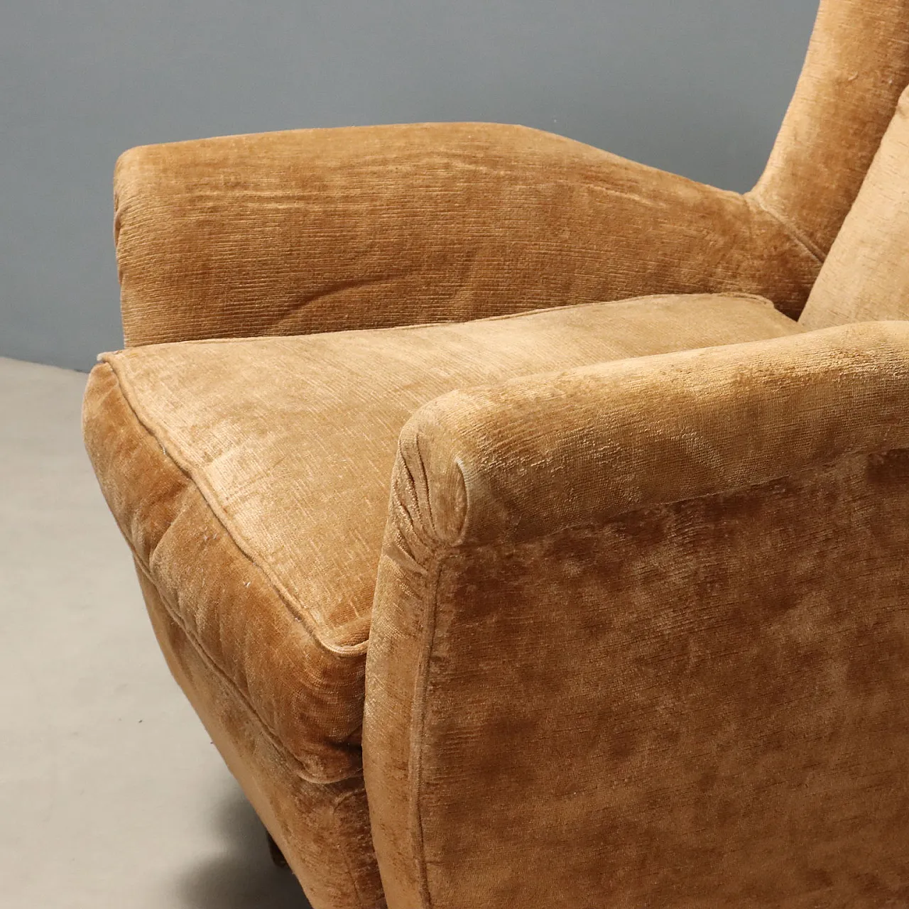 Pair of Bergère armchairs, 1950s 6