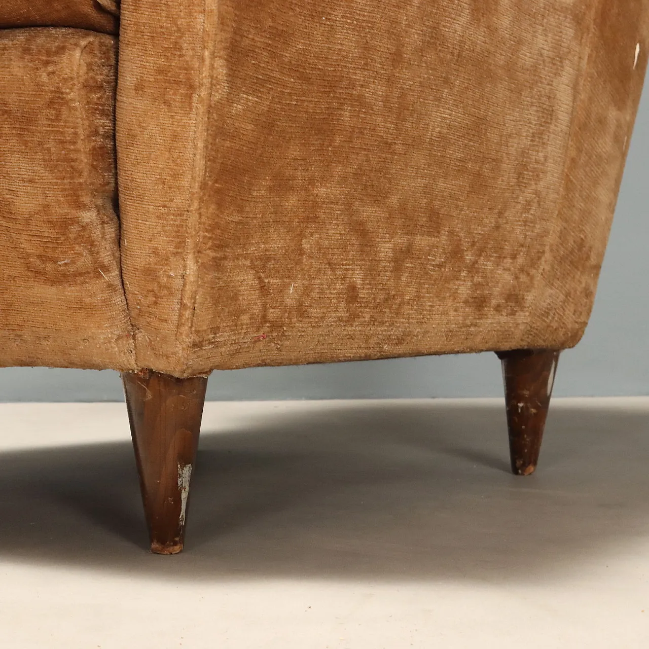 Pair of Bergère armchairs, 1950s 7