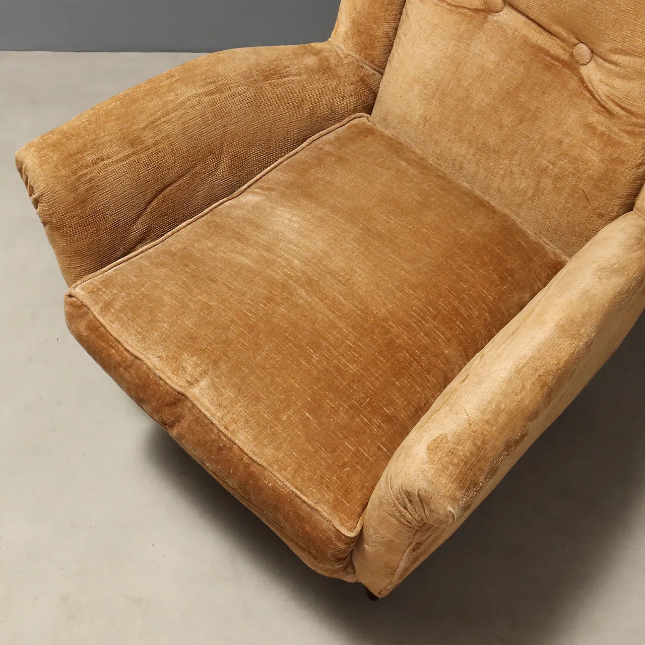 Pair of Bergère armchairs, 1950s 8