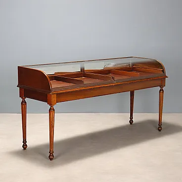 Mobile con piano vetrina on cassetti, '800