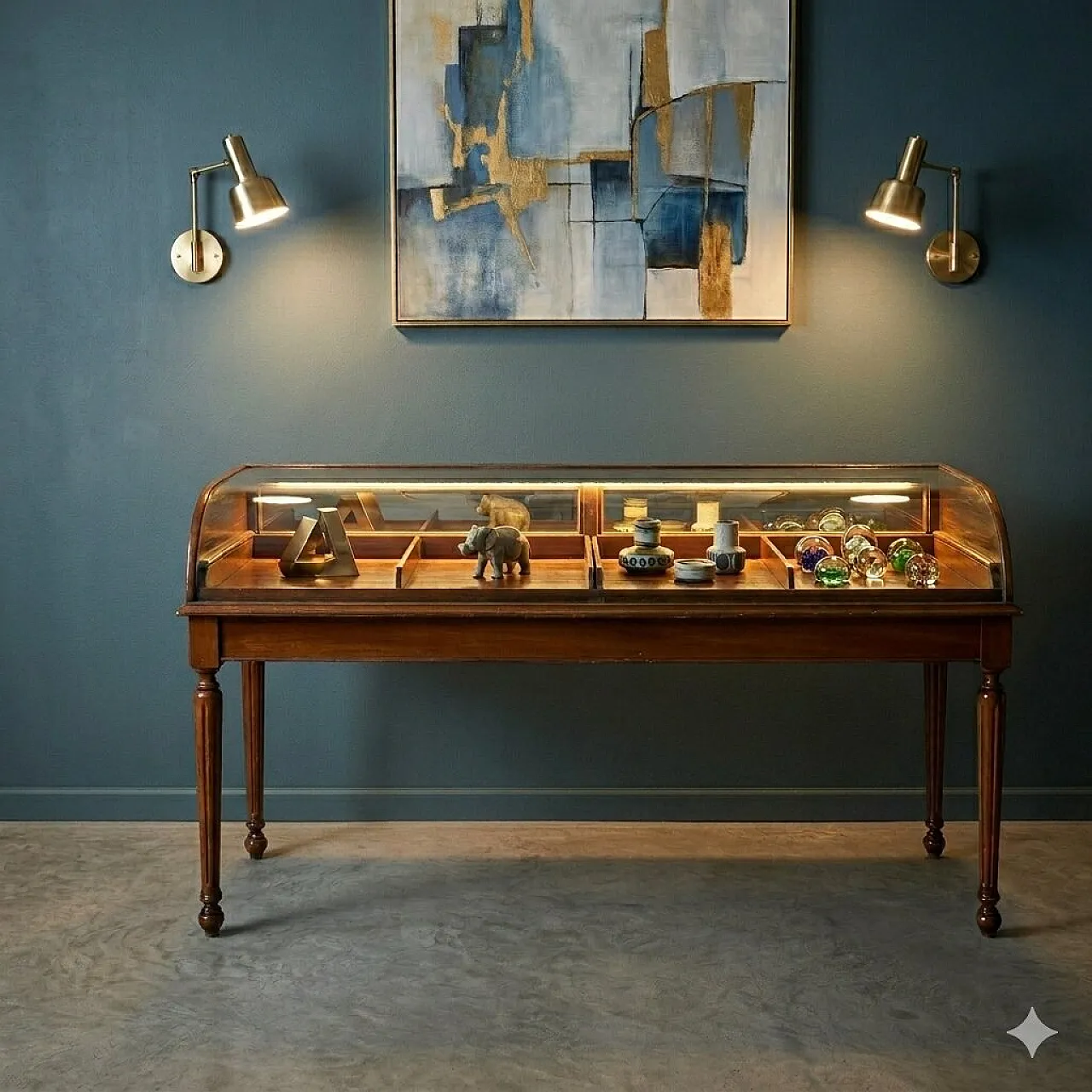 Showcase cabinet with drawers, 19th century 2