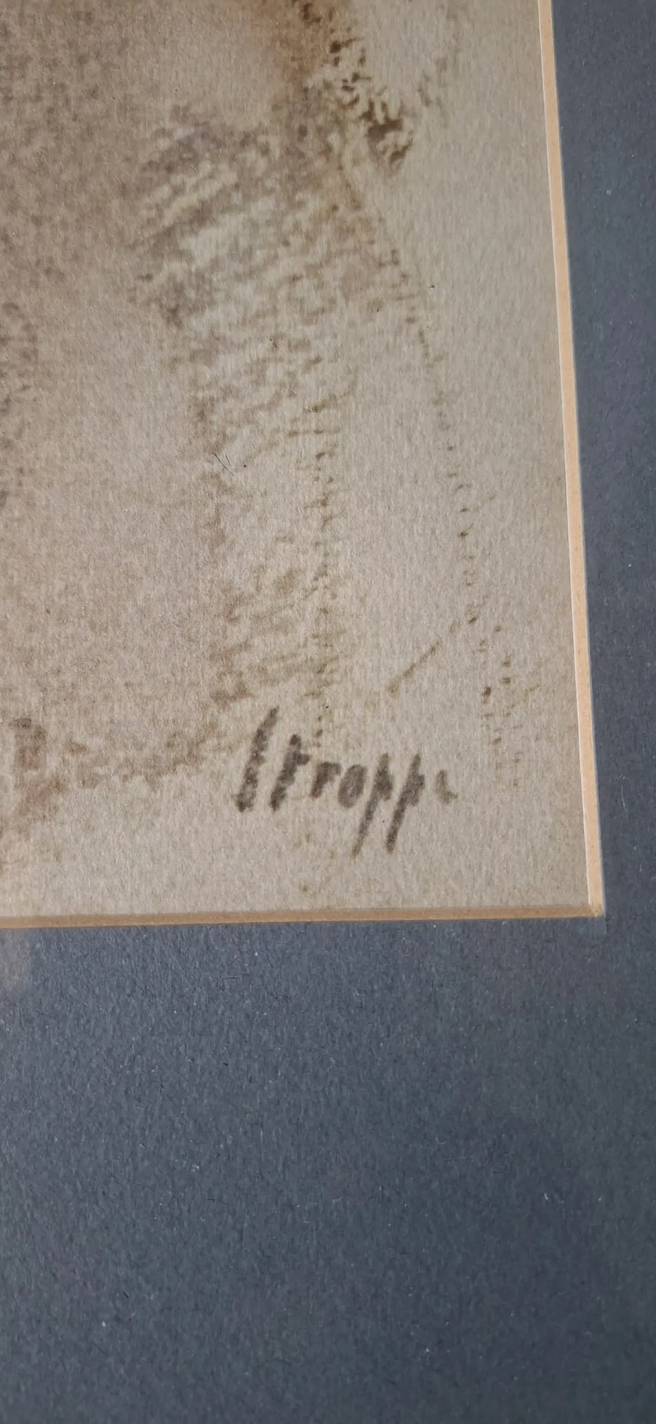 Leonardo Stroppa, ritratto di ragazza, pastello su carta, anni '40 17
