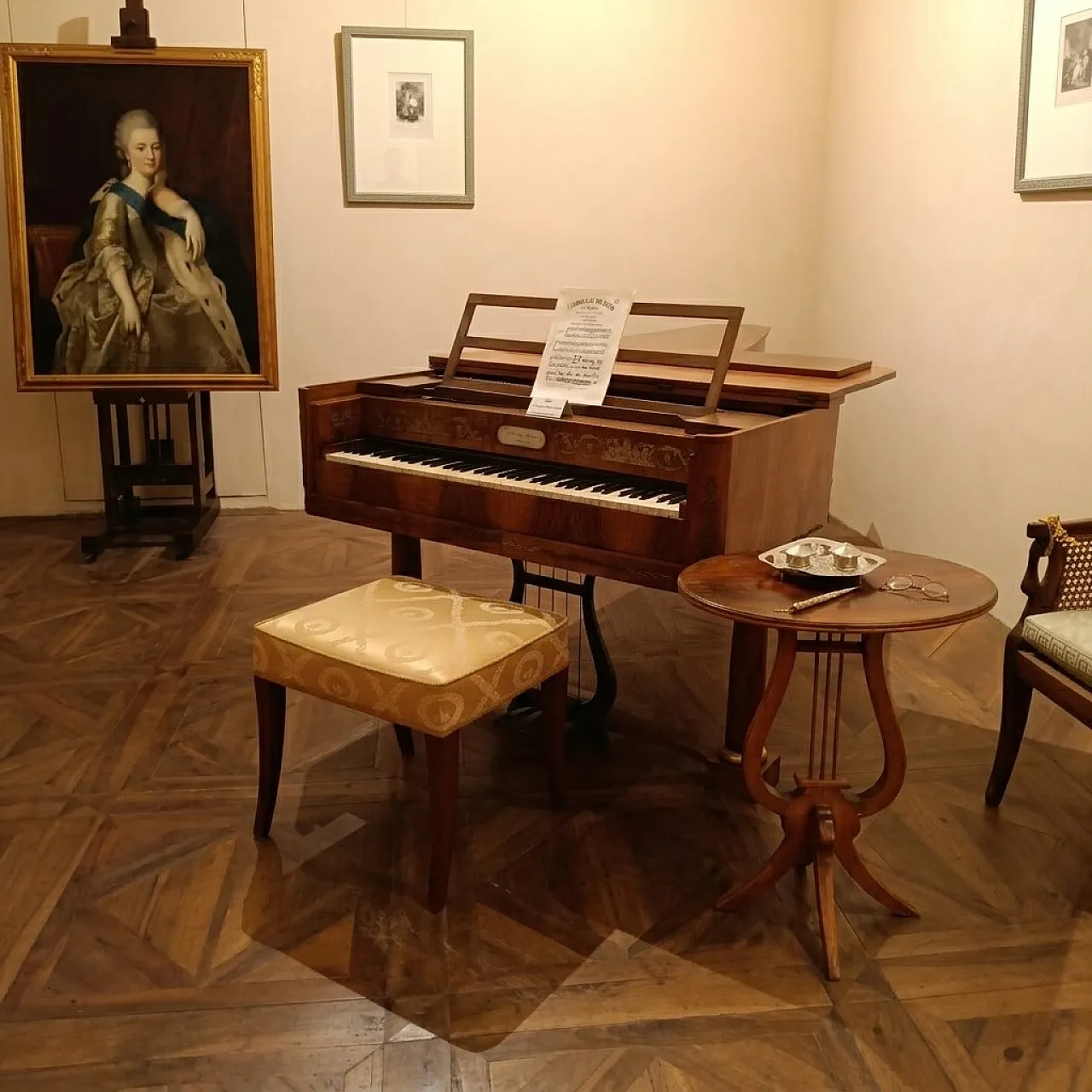 Bidermeier style service table. 60s 18