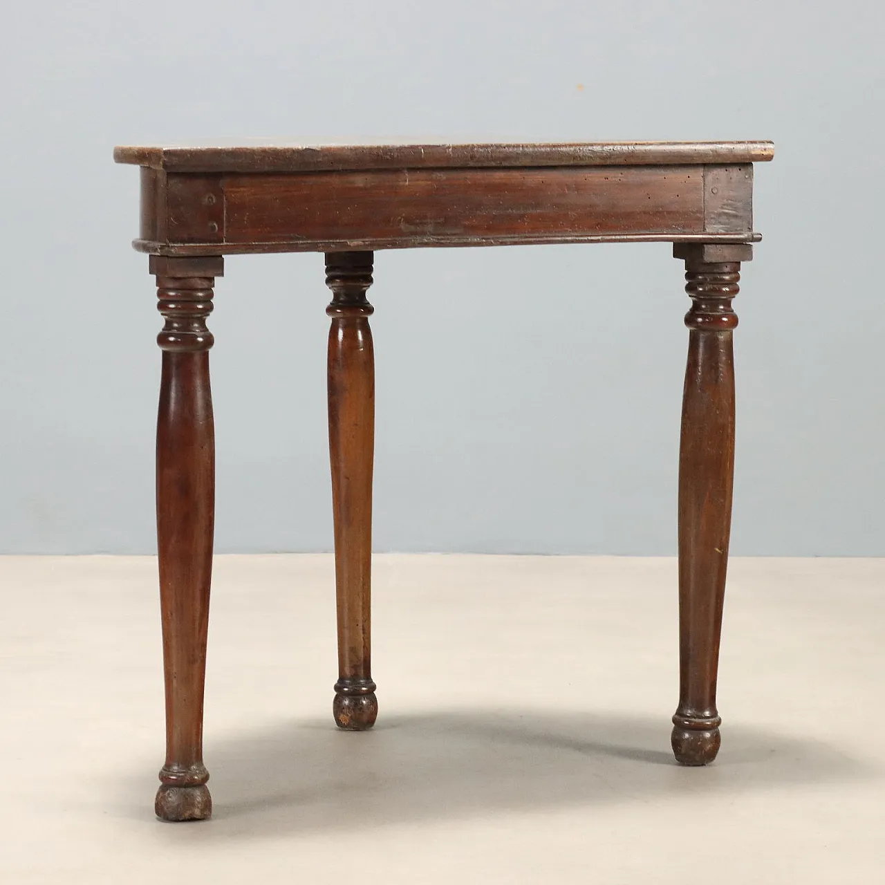 Demi Lune console in walnut, 19th century 7