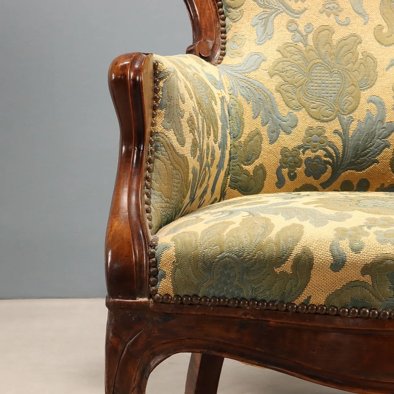 Pair of Louis Philippe armchairs in walnut, 19th century 5