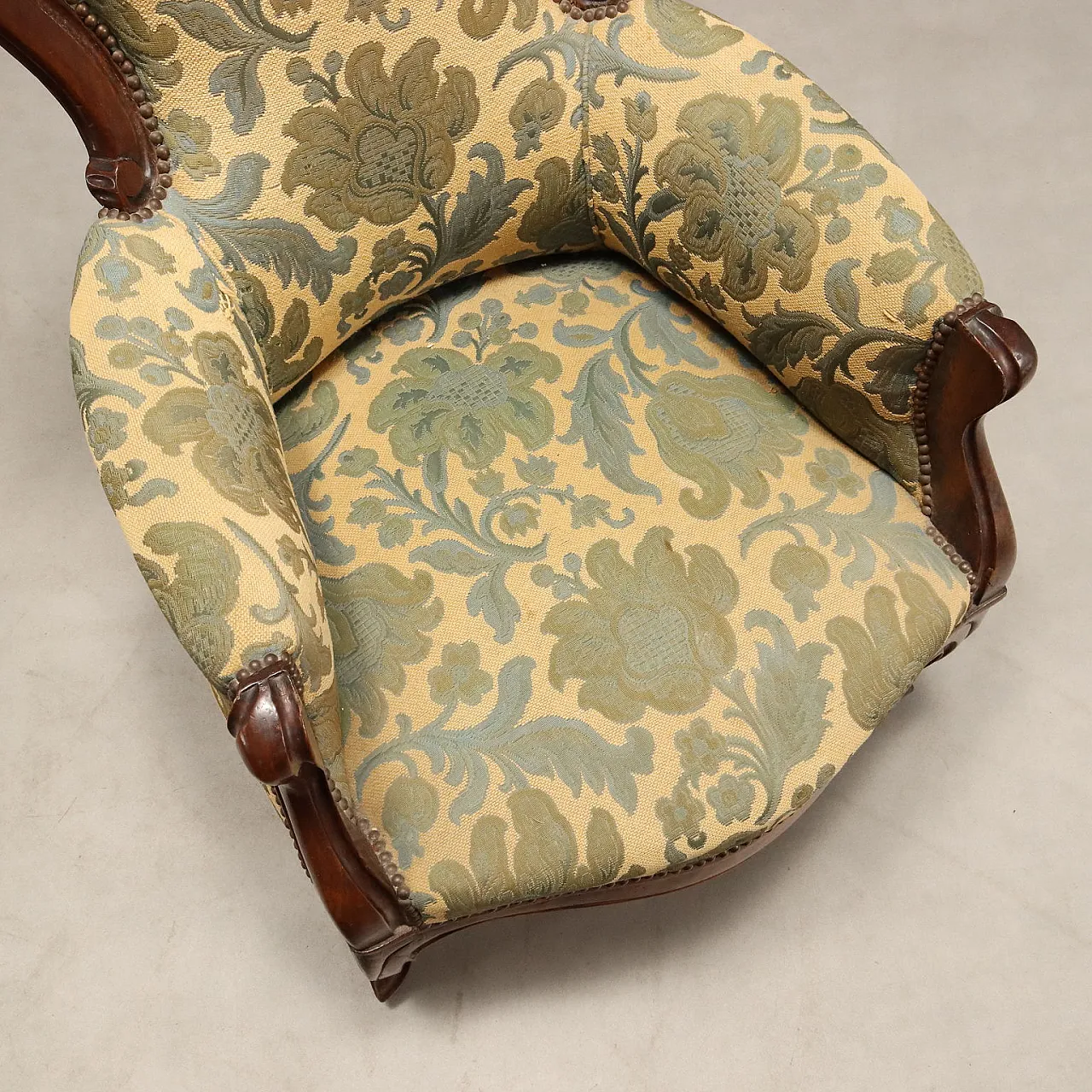 Pair of Louis Philippe armchairs in walnut, 19th century 8
