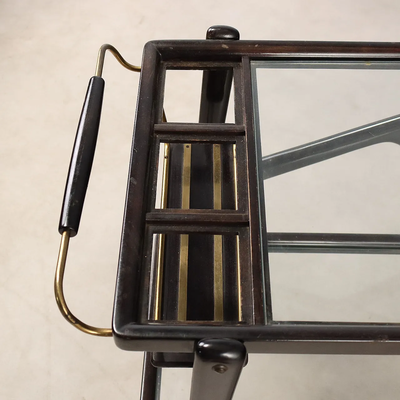 Cart with double glass top, 1950s 4