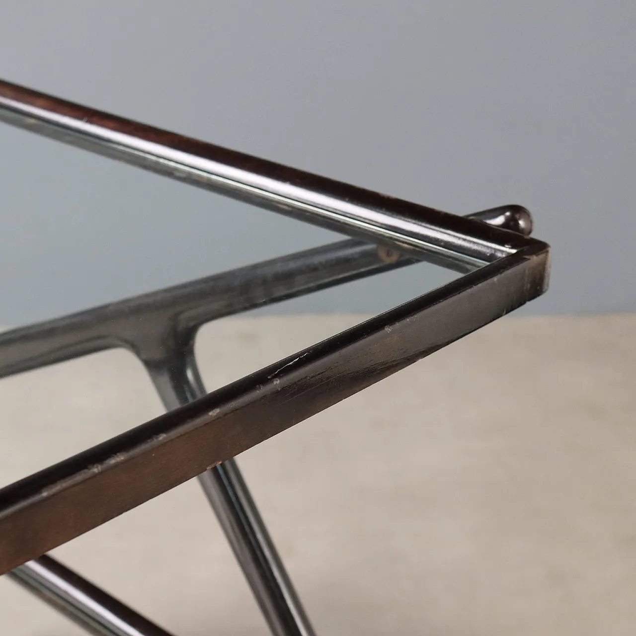 Cart with double glass top, 1950s 5