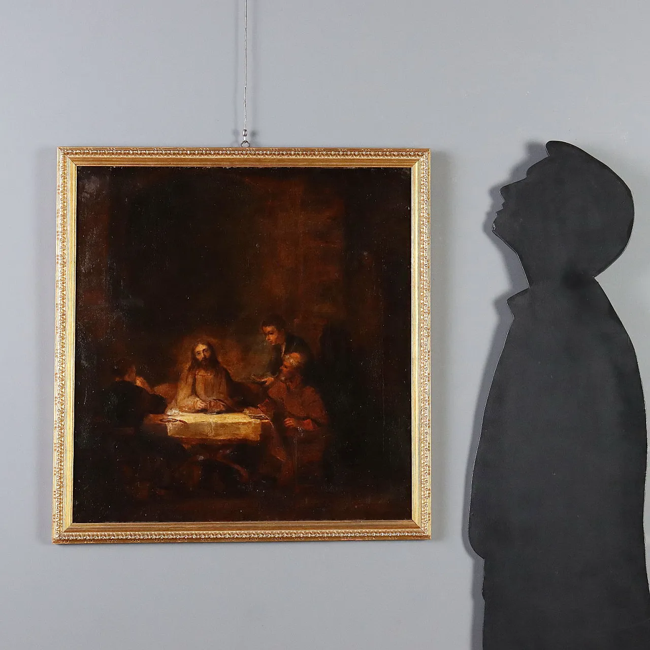 Painting Supper at Emmaus, oil on canvas, 19th century 2