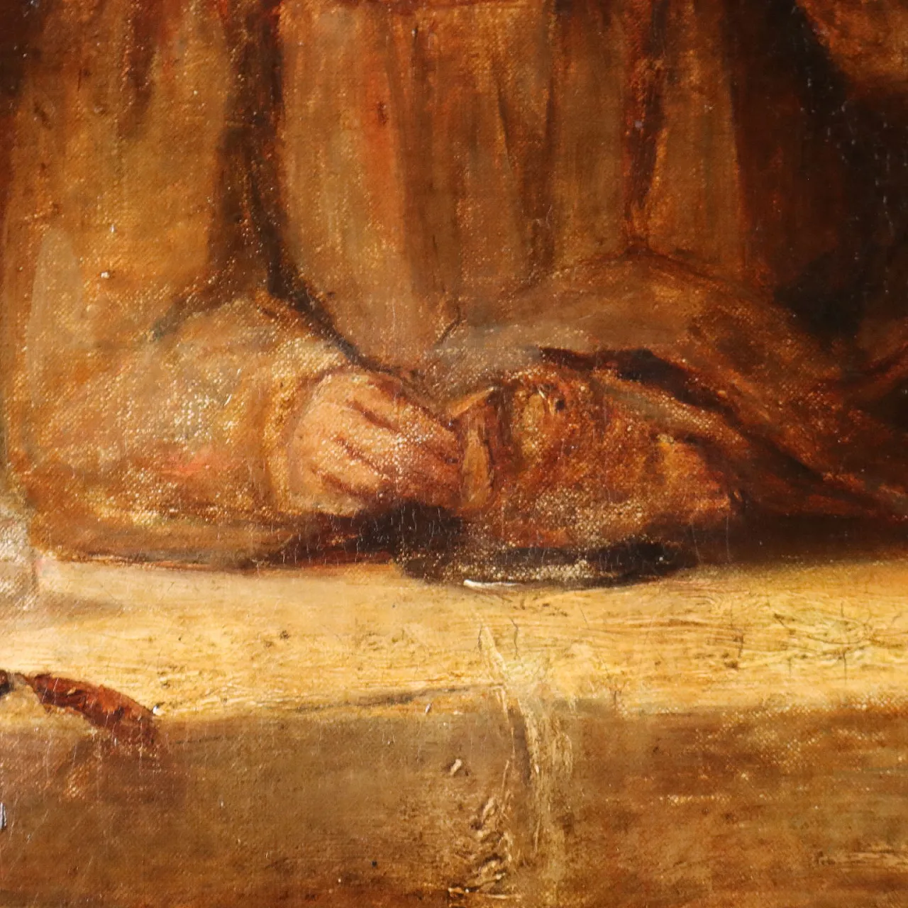 Painting Supper at Emmaus, oil on canvas, 19th century 8