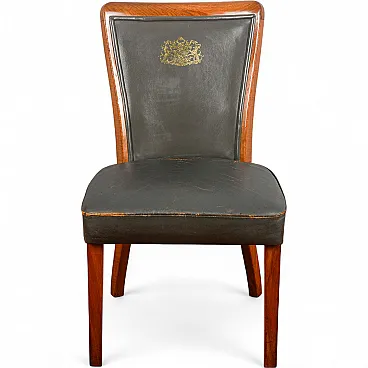 WDF GRUBB leather chair, 2000s