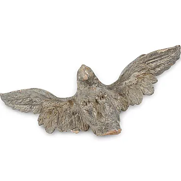 Hand-carved and carved wooden Napoleonic eagle, late 18th century