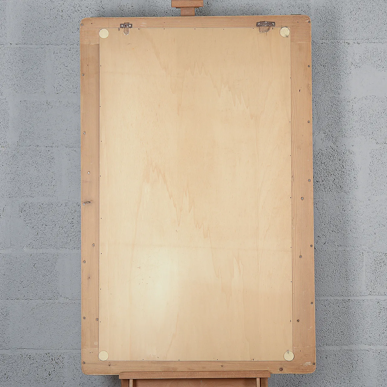 Specchiera con cornice in legno Dassi, anni '50 8