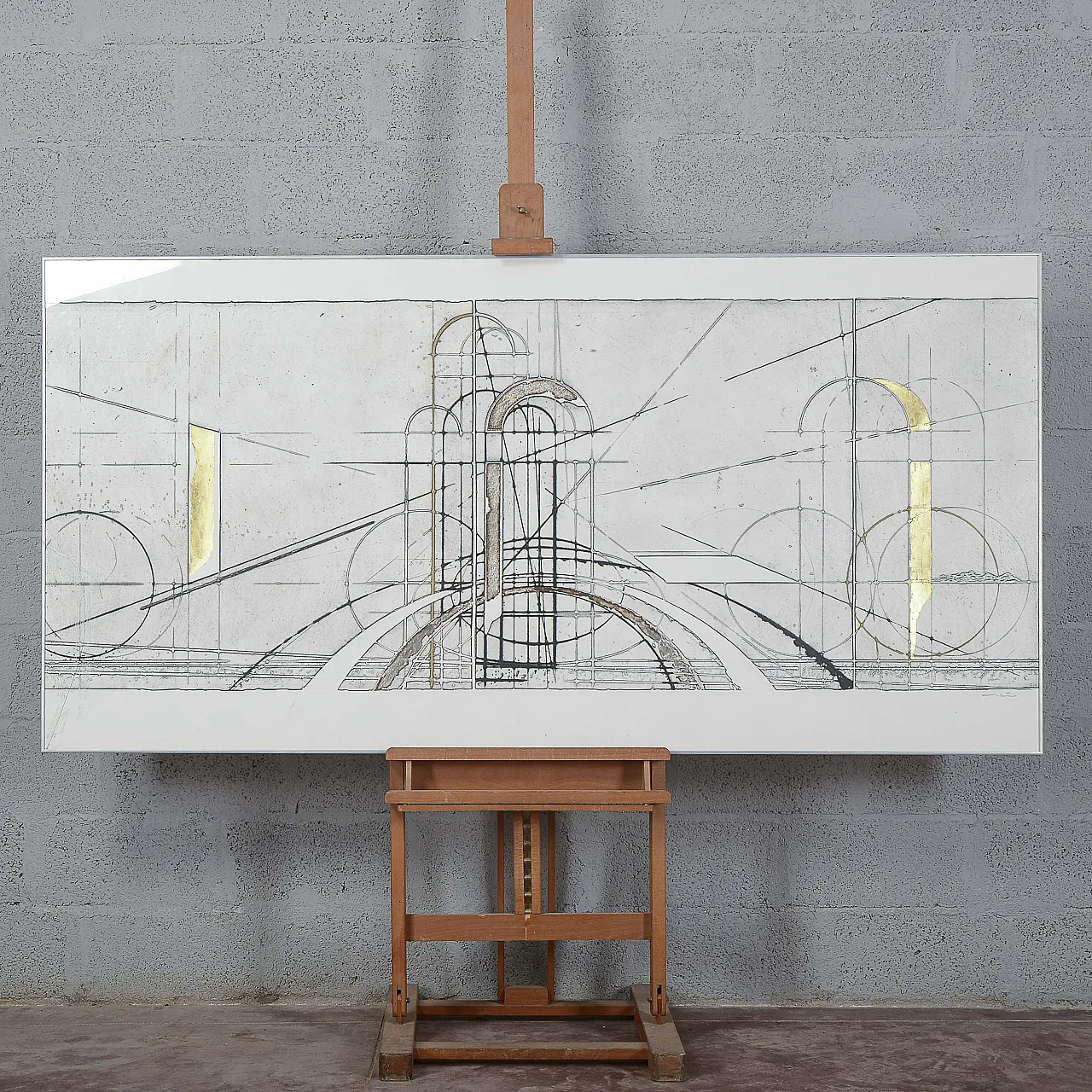 Quadro tecnica di Walter Valentini, tardo '900 1