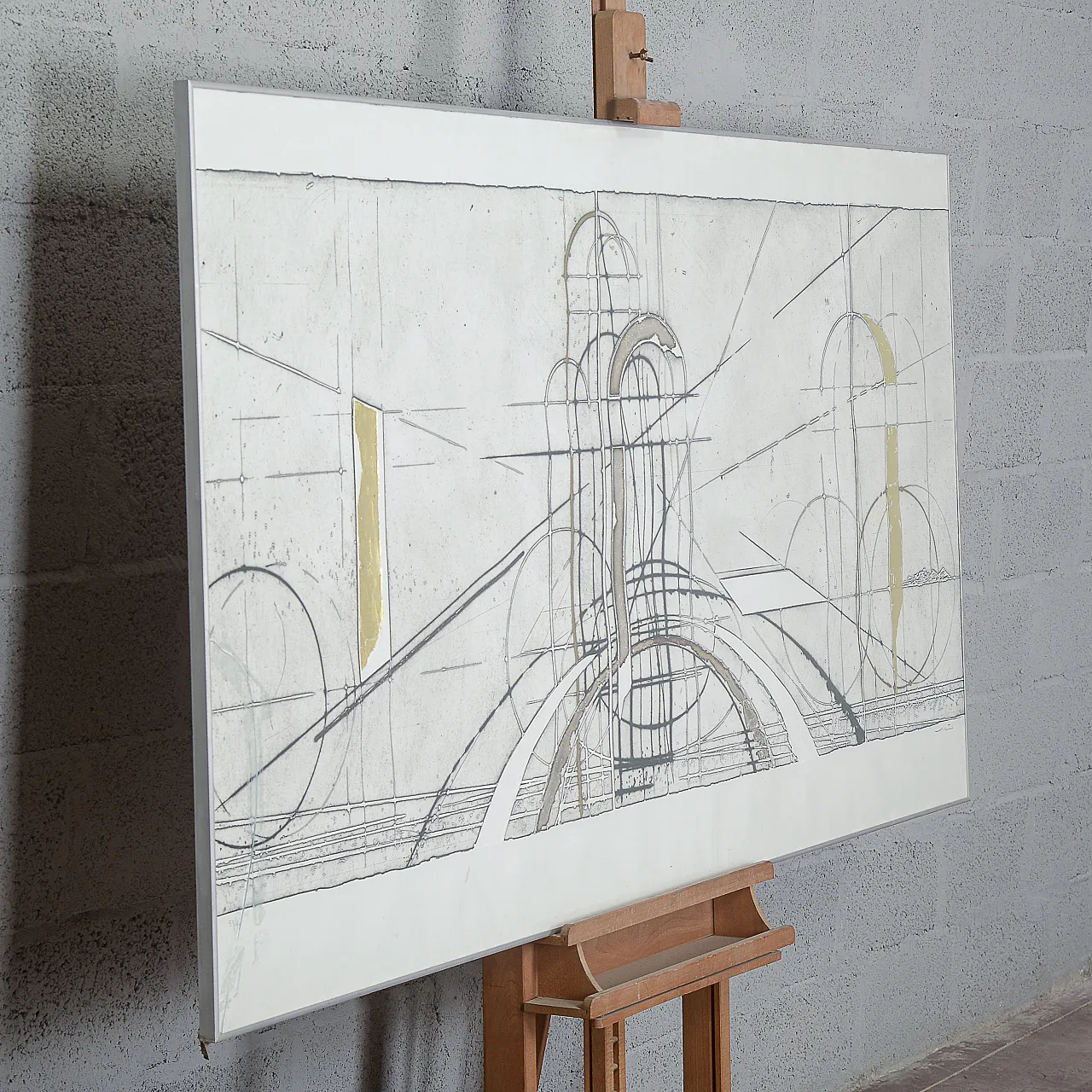 Quadro tecnica di Walter Valentini, tardo '900 6