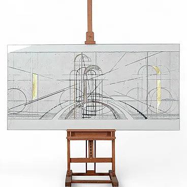 Quadro tecnica di Walter Valentini, tardo '900