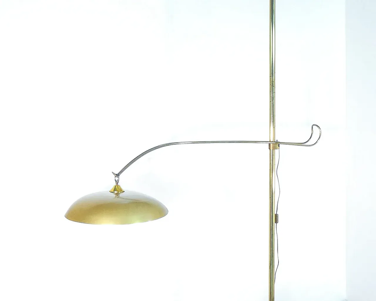 Lampada cielo-terra in ottone, anni '40 1