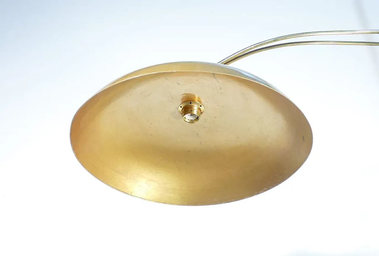 Lampada cielo-terra in ottone, anni '40 7