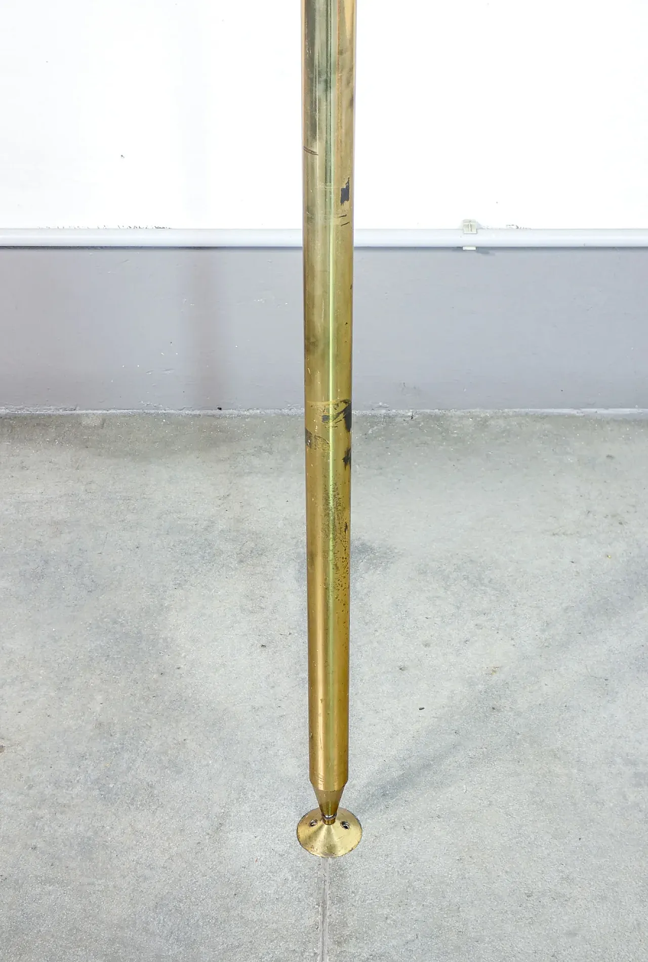 Lampada cielo-terra in ottone, anni '40 10