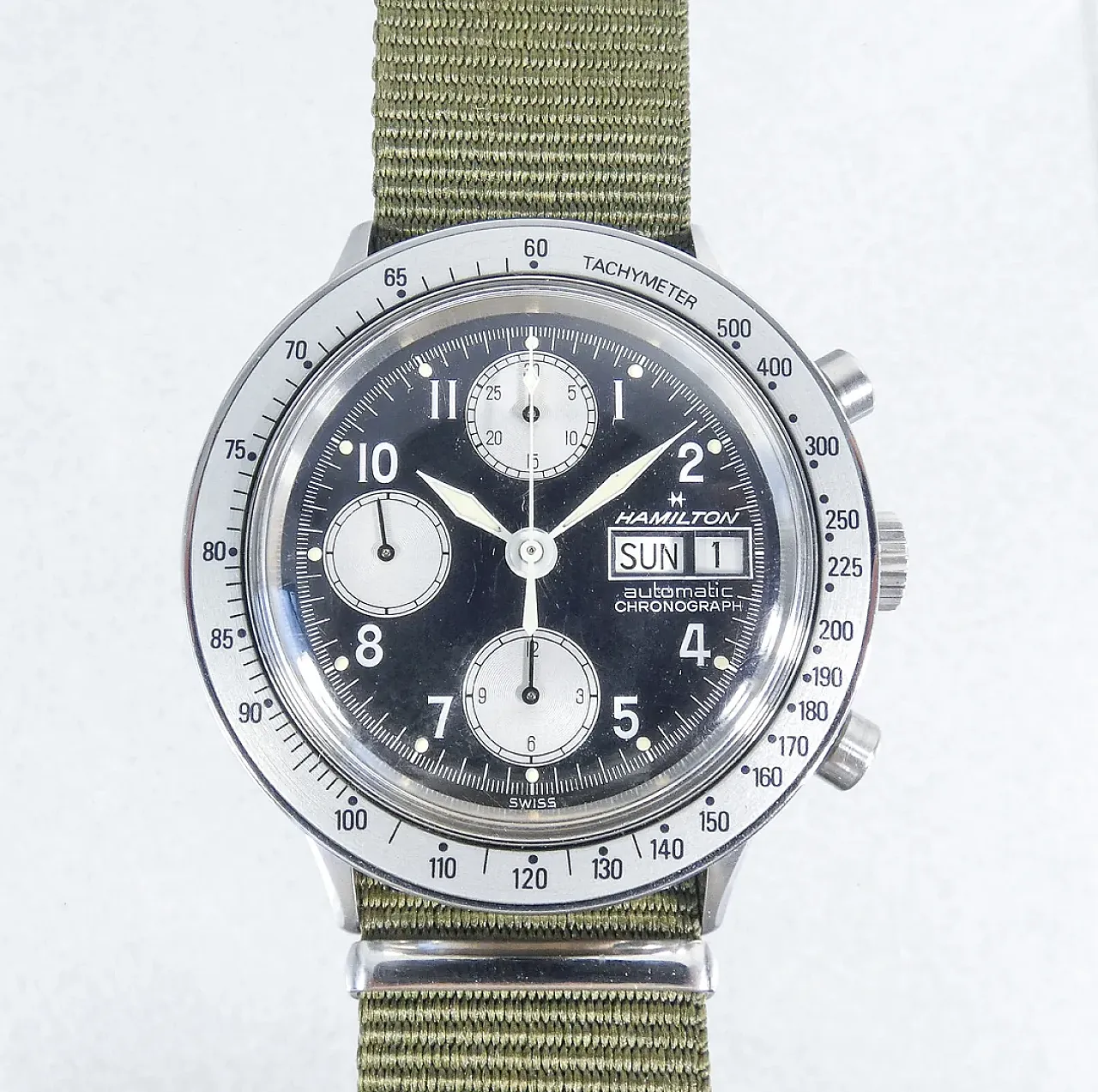 Cronografo automatico HAMILTON mod. 9367, anni '80 2