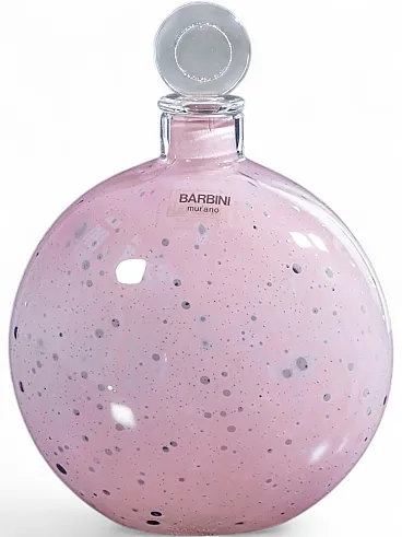 Bottiglia in vetro soffiato di Alfredo BARBINI, anni '70