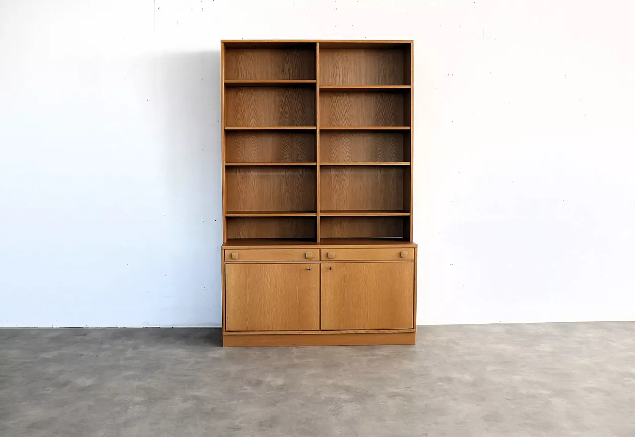 Libreria in rovere, anni '60 1