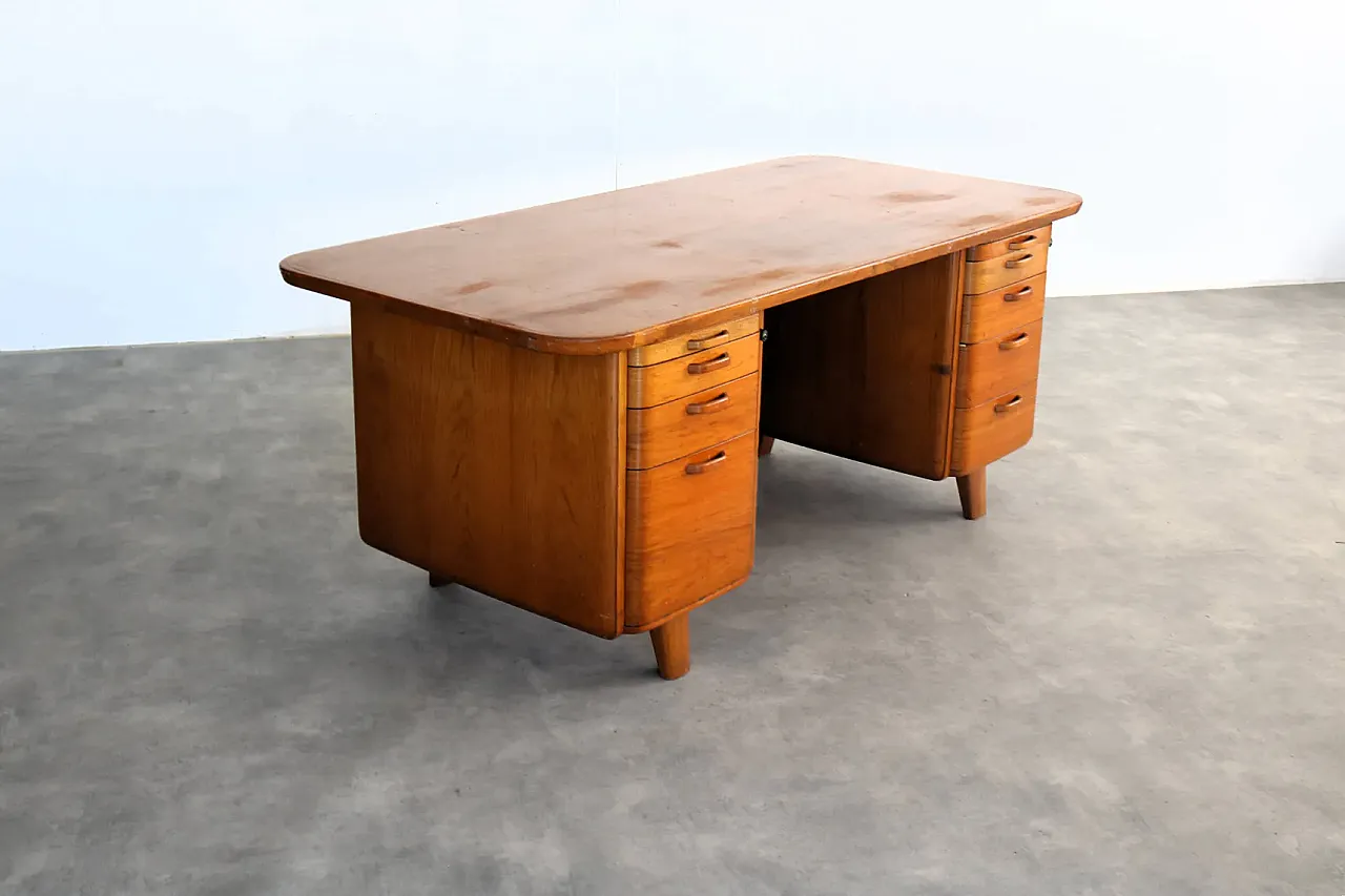 Scrivania XL in teak, anni '60 2