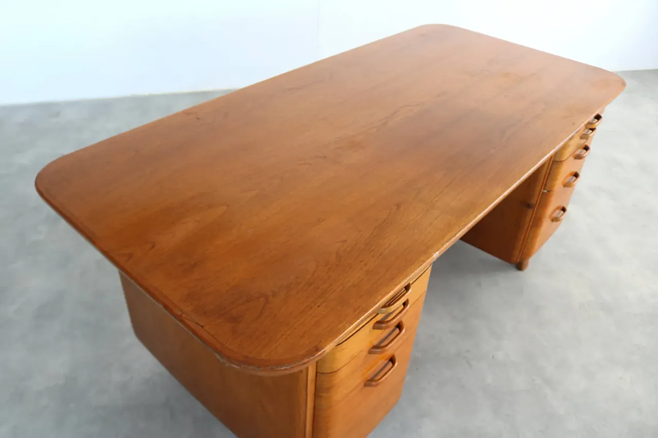 Scrivania XL in teak, anni '60 3