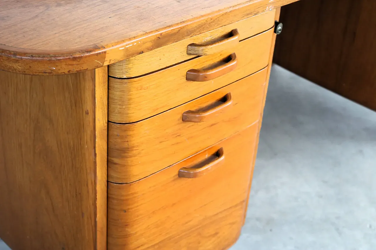 Scrivania XL in teak, anni '60 4