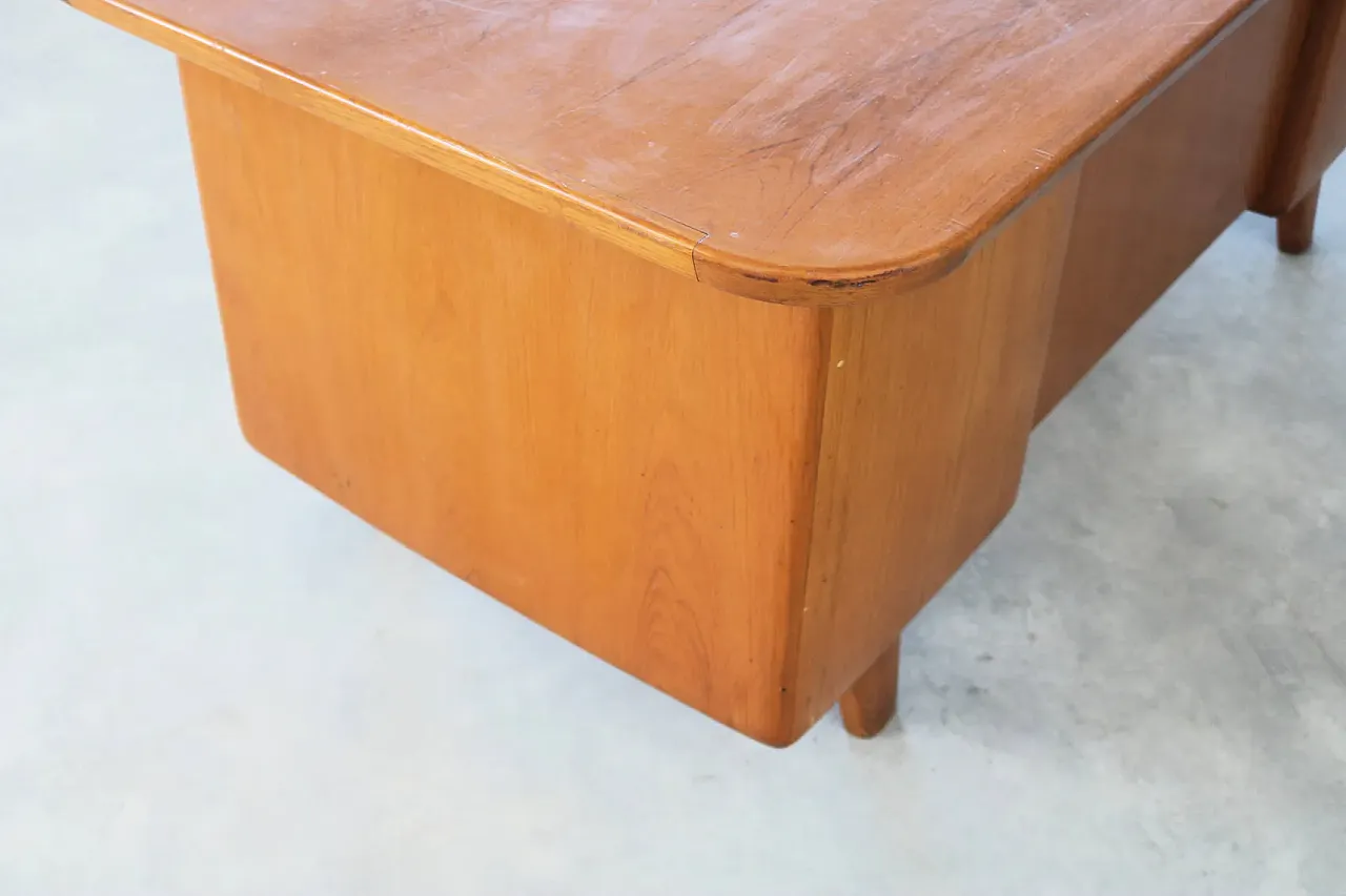 Scrivania XL in teak, anni '60 6