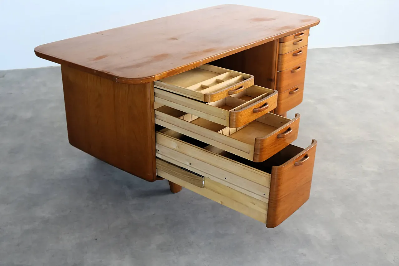 Scrivania XL in teak, anni '60 8