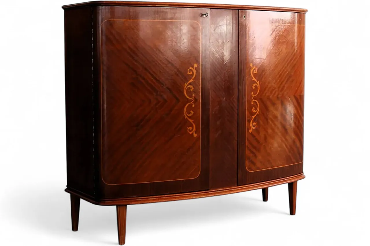 Mobiletto da parete, armadio in legno, Bjästa, anni '50 9
