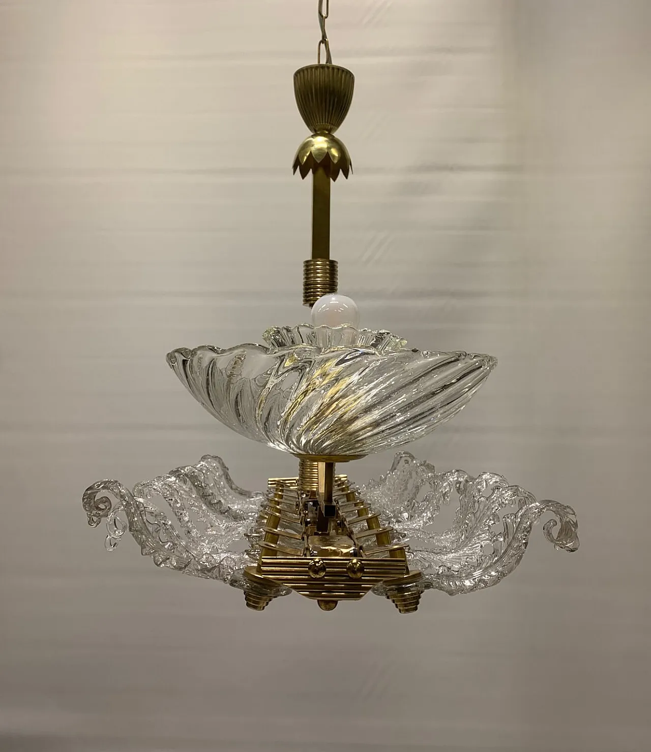 Seguso pendant chandelier, 1950s 6