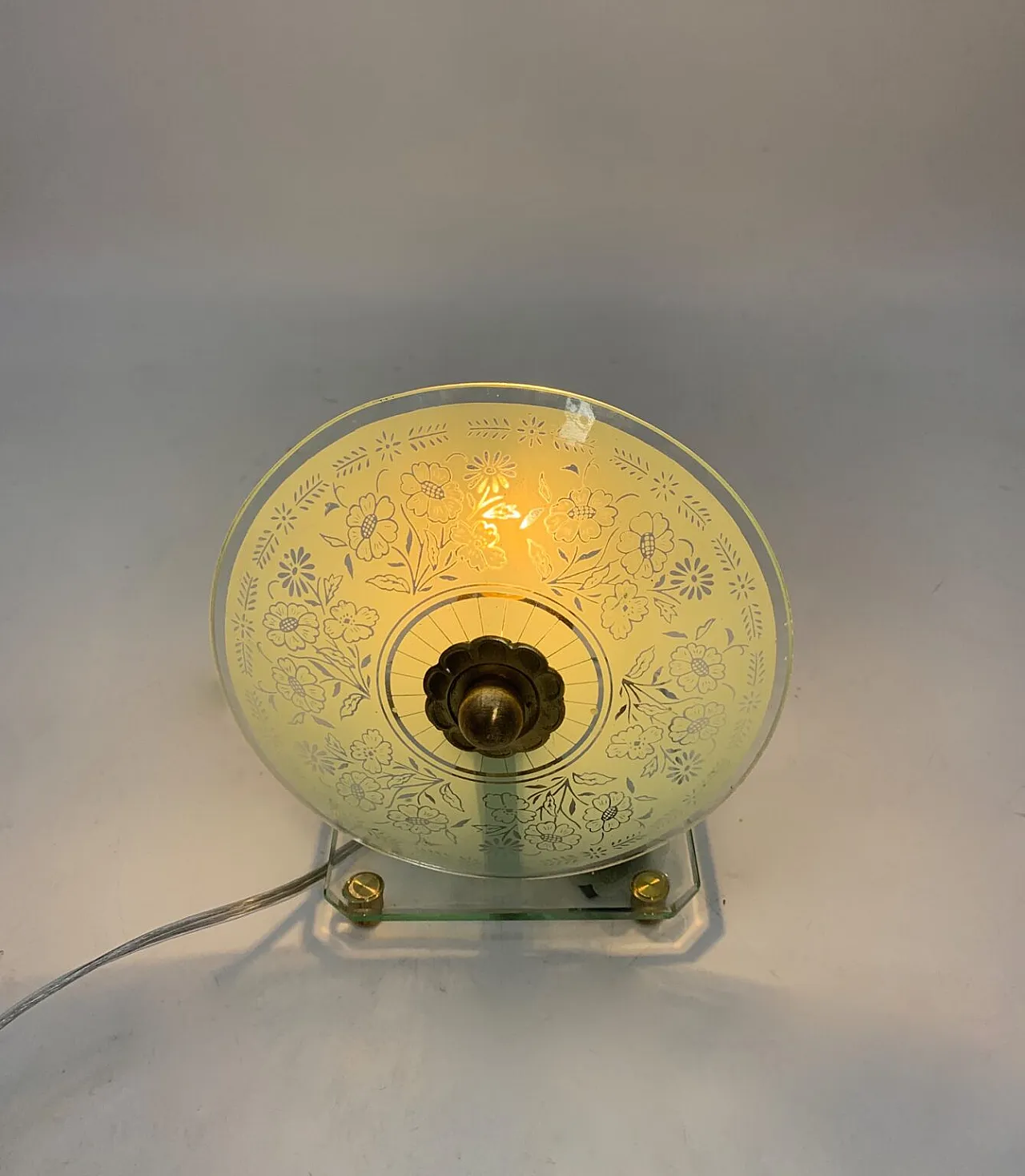 Single table lamp attributed to Fontana Arte, 1940s 2